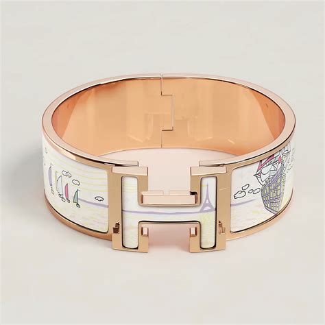 hermes clic clac bracelet grey|hermes click clack bracelet price.